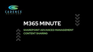 SharePoint Advanced Management - Content Sharing
