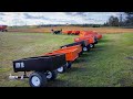 Dump Trailers by Creekbank! Garden Tractor and ATV to Full on Dump Trailers!