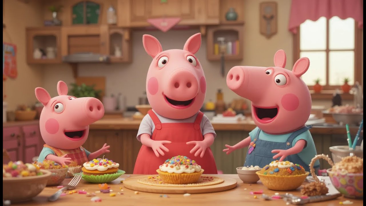 Кулинарный мастер-класс Свинки Пеппы, вдохновленный мультфильмом «КоКомелон»: выпечка угощений, п...
