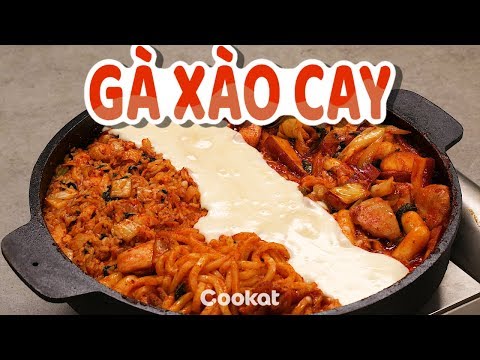 cách làm gà xào phô mai - [Cookat Việt Nam] GÀ XÀO CAY
