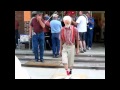 Old man shuffling