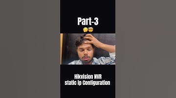 Hikvision  NVR Static IP Configuration                 #cctvinstaller
