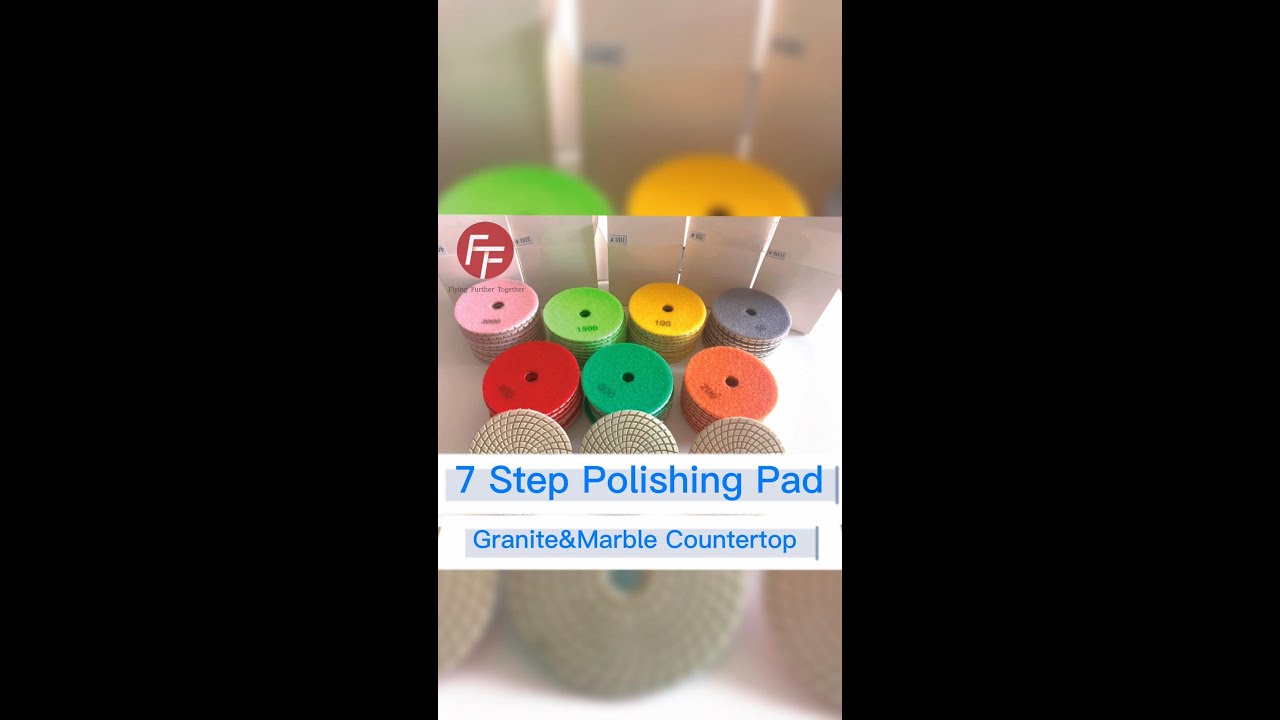 FFT-7 Steps Polishing Pad For Granite & Marble countertop polish