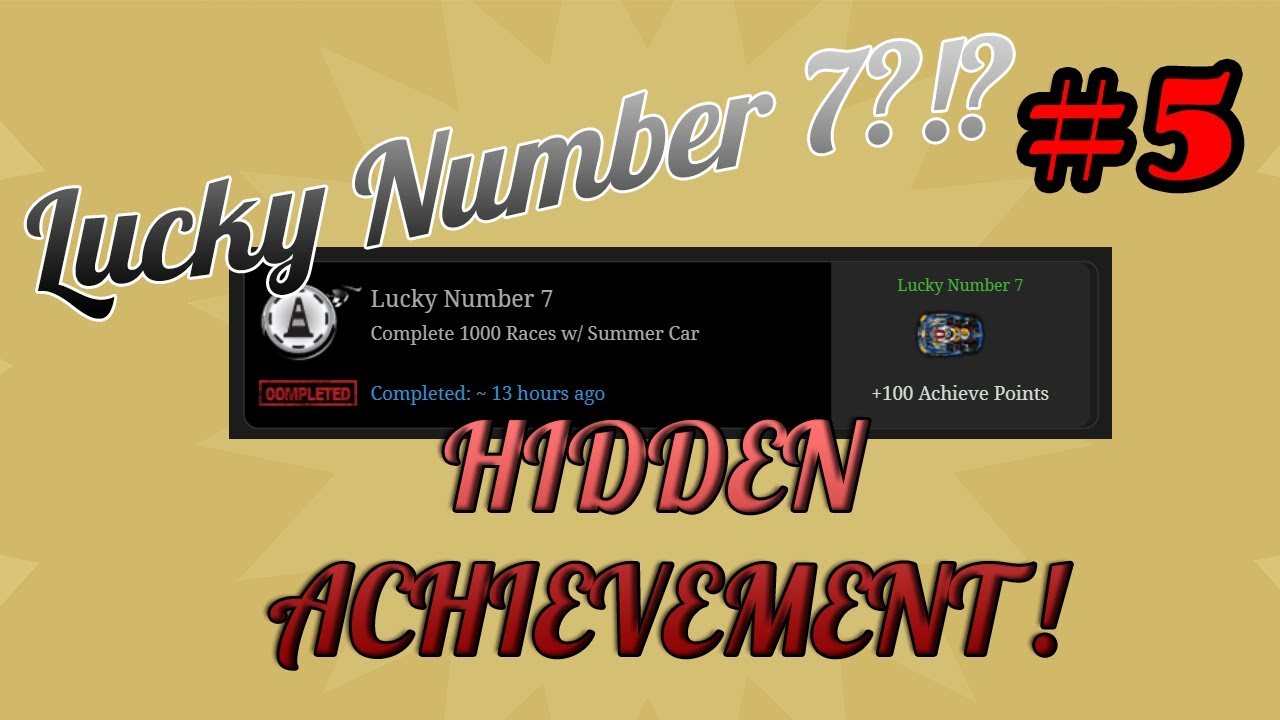 Nitro Type - Summer Event 2018 [#5]: Lucky Number 7 (👻 Hidden Achievement 👻)