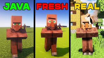 minecraft animations java vs fresh vs realistic