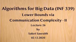 Lower Bounds via Communication Complexity - II