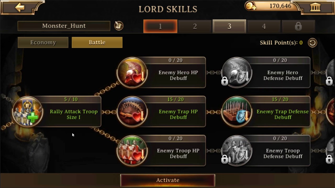 Iron Throne - Lord Skills