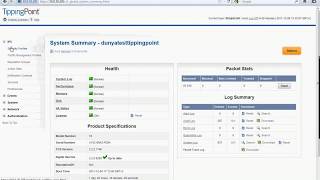 TippingPoint Web Console