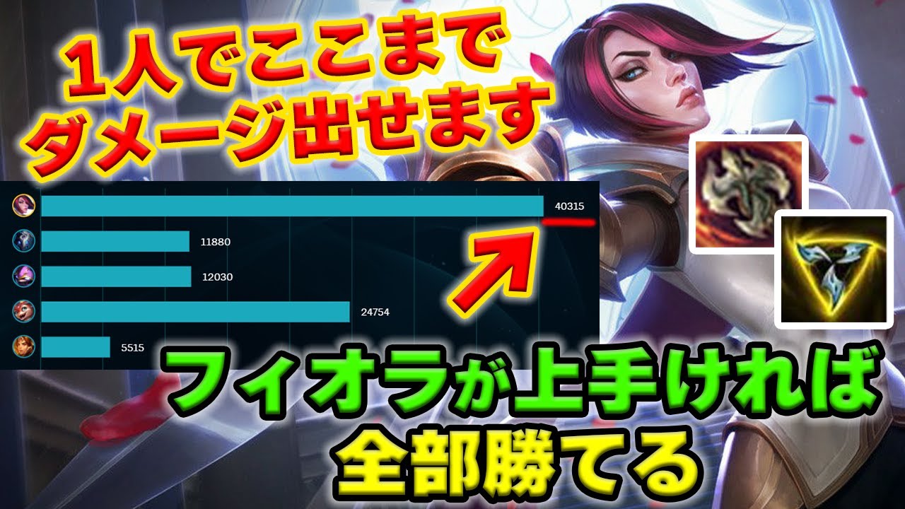 【LOL・TOP】フィオラは1人で試合を壊せる最強トップチャンピオン