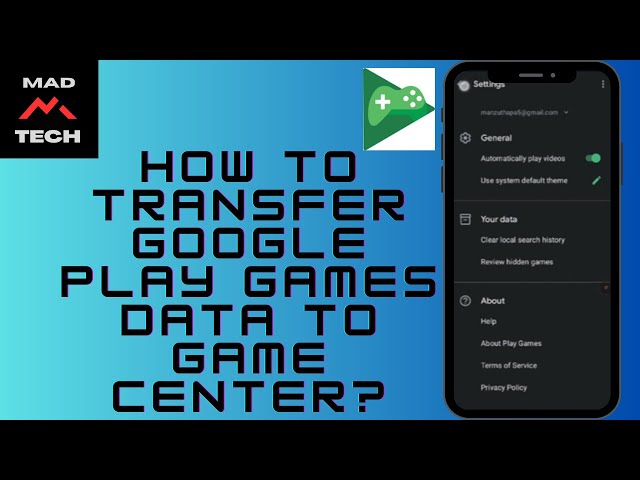 How to Transfer Google Play Games Data to Game Center (2023) 