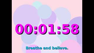 BeastCraft Timers: Motivational, silent study timer 05m00s neon