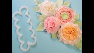 4 Easiest Rose Cutter Ever flowers (Rose, Ranunculus, Carnation, English Rose.)  includes ads