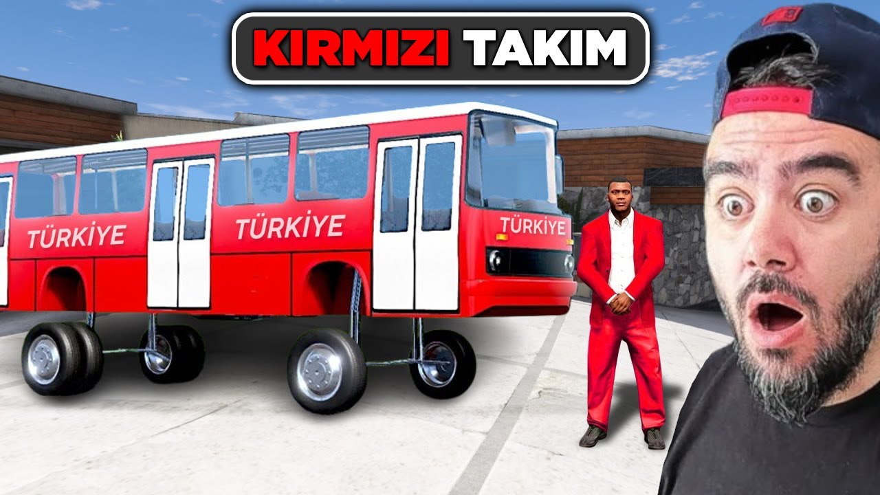 FRANKLIN KIRMIZI OTOBÜS ILE LOS SANTOSA GITTI - GTA 5 MODS