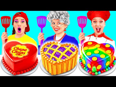 Me vs Grandma Cake Decorating Challenge | Epic Food Battle by TeamTeen Challenge