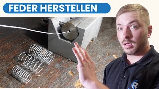Federn Herstellen Auf Der Drehmaschine
