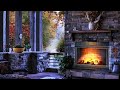 Night Music 🌜Calm Cello & Violin Music 🔥 Relaxing Fireplace Music for Sleep ❤️