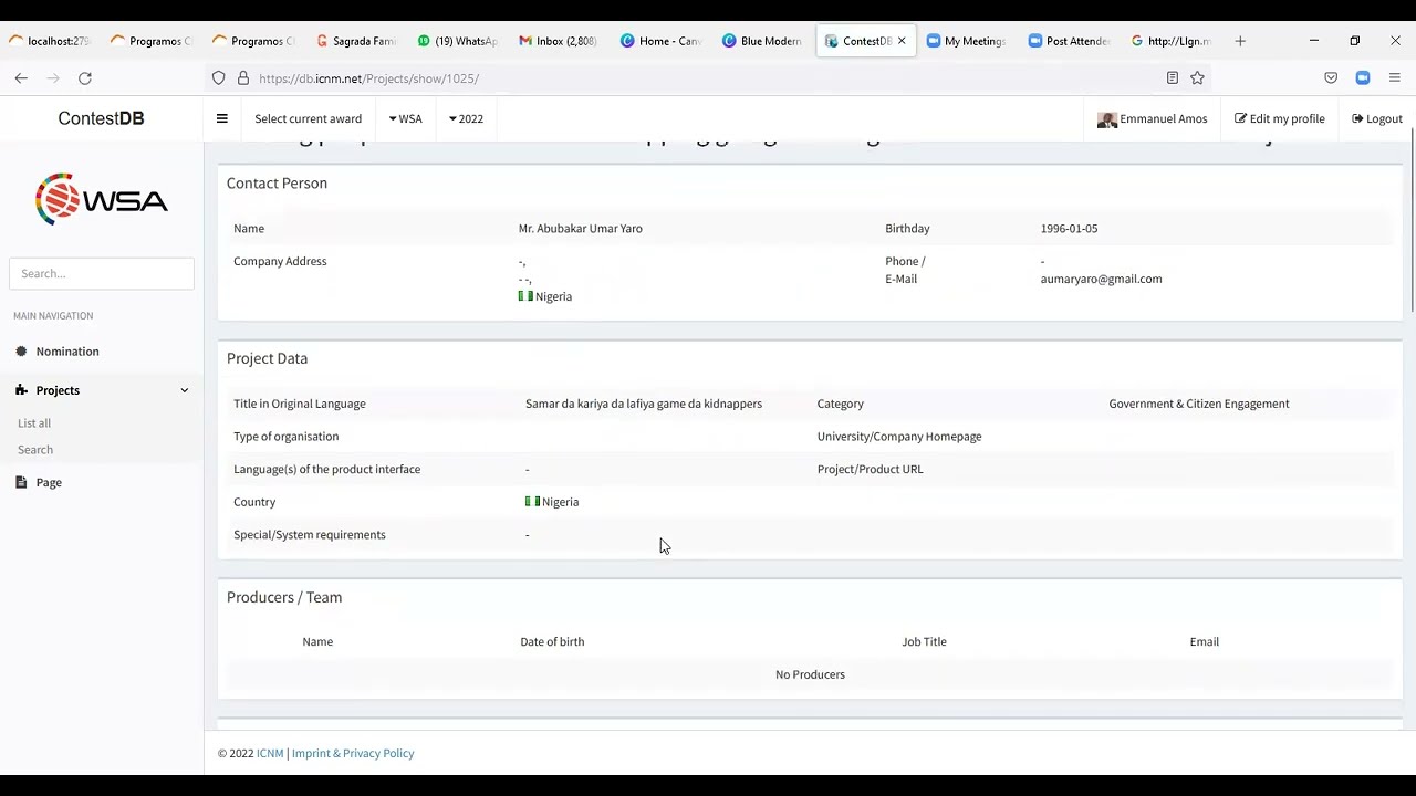 WSA (Nigeria) National Pre-Selection Meeting - Pre-NCS Conference