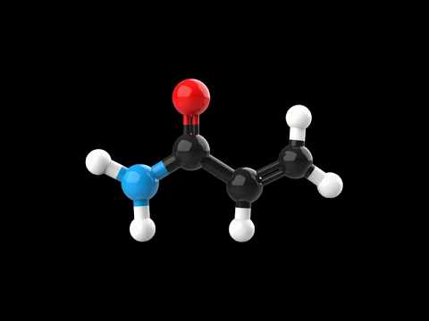 Acrylamide Molecule 3D Animation Acrylamide Molecule 3D Animation