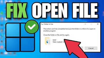 How To Fix File Is Open In Another Program - Full Tutorial