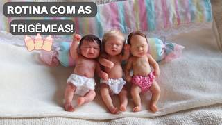 ROTINA DA MANHÃ COM AS BEBÊS TRIGÊMEAS!