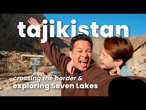 TAJIKISTAN VLOG: Finally crossing Uzbekistan's border & exploring Seven Lakes | FEB2026