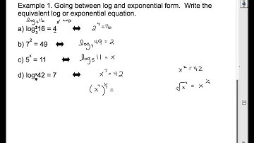 MHF4U U6L1 Logarithms