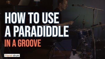 How to use a paradiddle (in a groove)