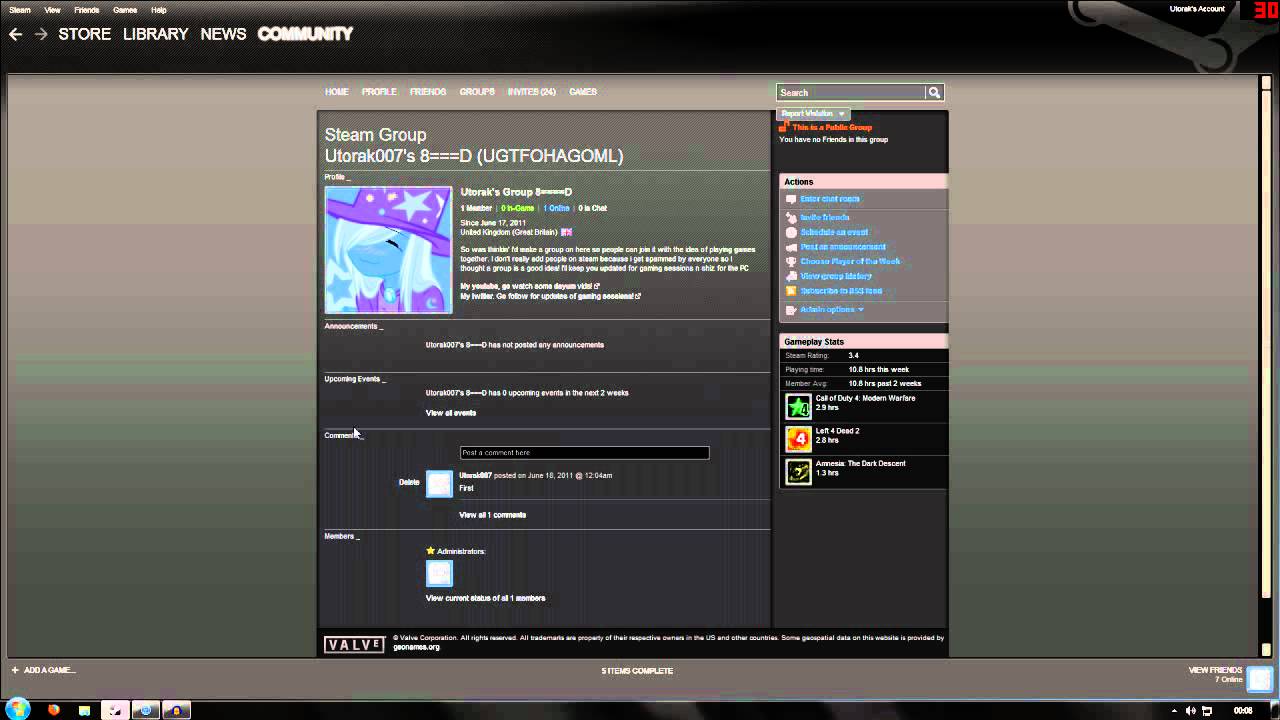 Steam Group: Utorak007's 8===D (UGTFOHAGOML)