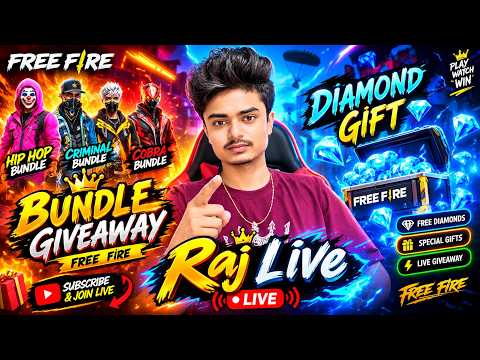 Raj Gaming 69 A 🔴 Mega Official Giveaway 😳 #diomandgift #freefirelive #shortslive