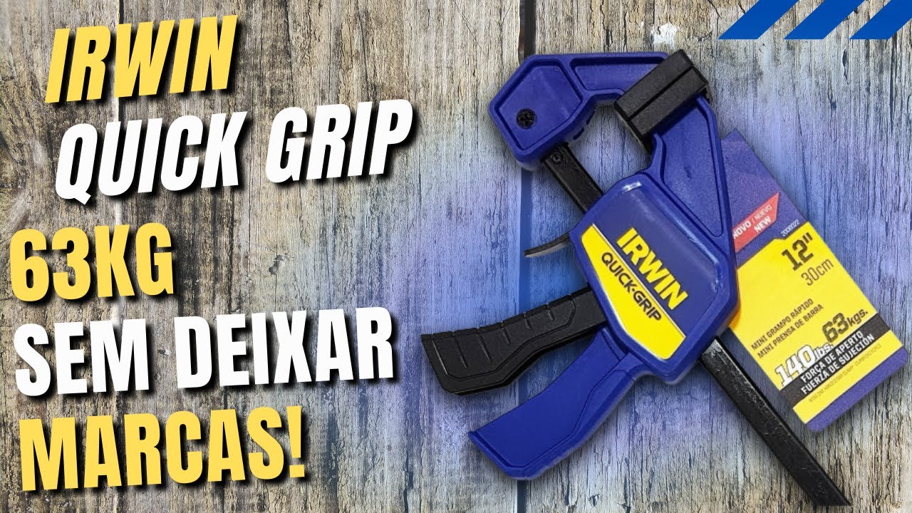 Grampo Irwin Quick Grip - 63Kg de FORÇA  - Conserta isso Thalão