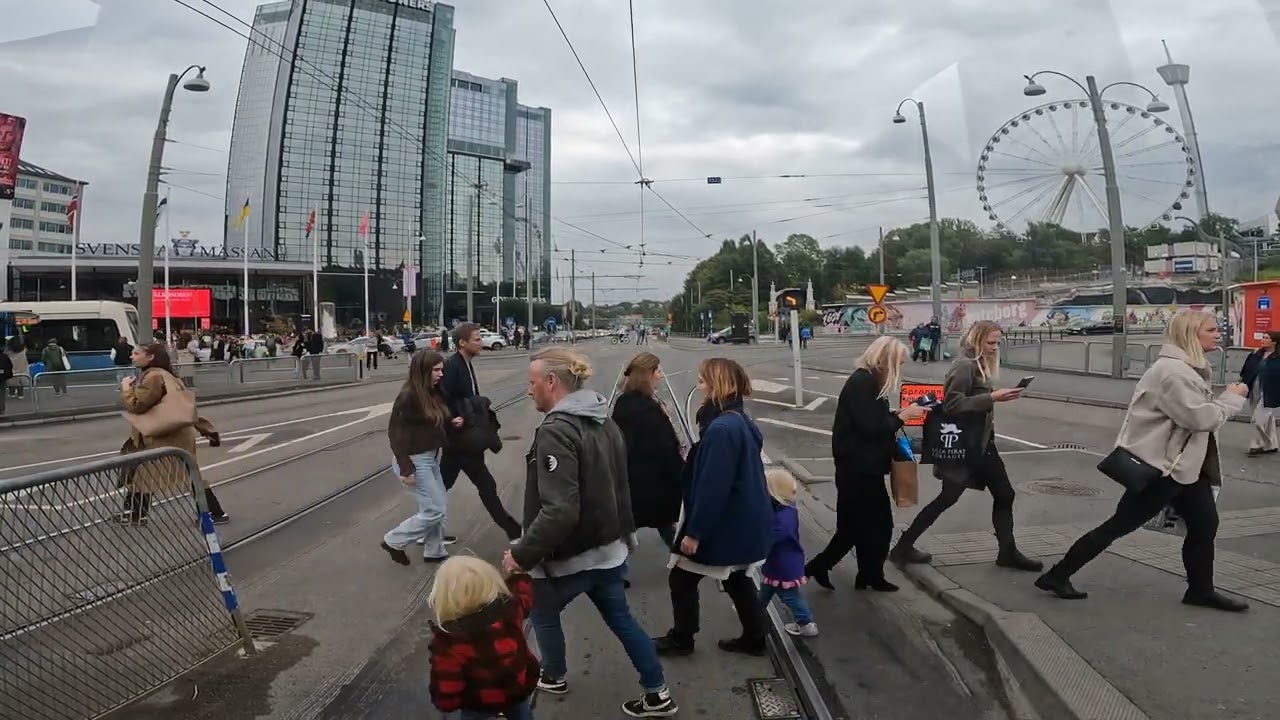 Hela sträckan längs ringlinien i Göteborg