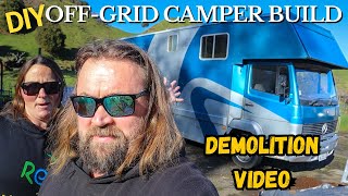 DIY Off-grid camper conversion | Demolition - full truck strip out