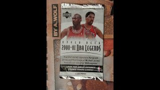 DR. J!! THE ADMIRAL!! HOUDINI of the HARDWOOD!! All from a 2000-01 Upper Deck NBA Legends pack!!