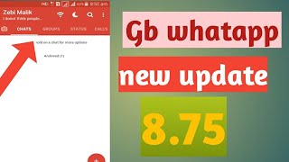 GB WhatsApp pro new latest update 8.75 version screenshot 3
