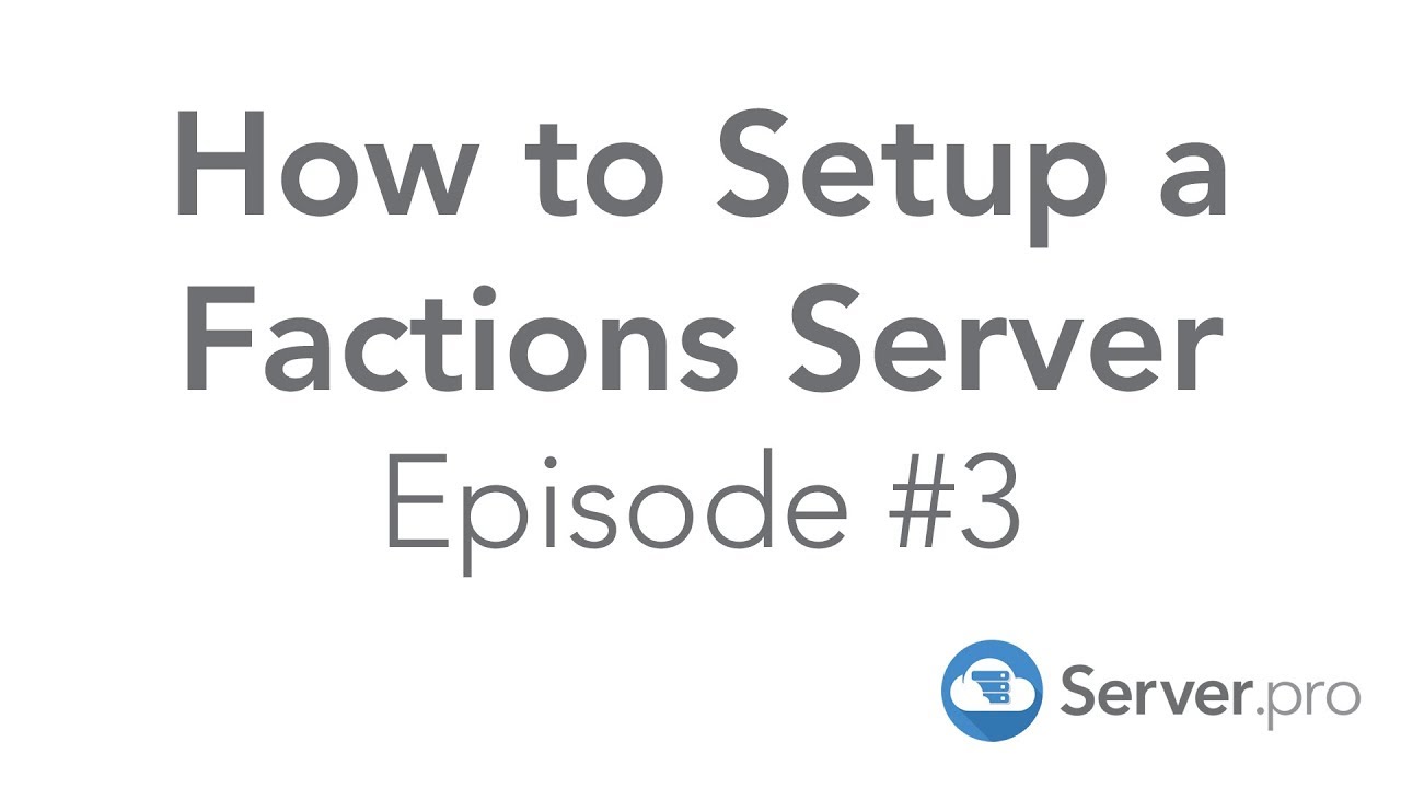 How to Setup a Factions Server | Episode #3 - Minecraft Java - YouTube
