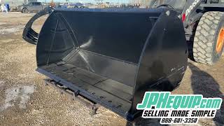 JPH   ISO Hi Vis Wheel Loader Push Out Ejector Bucket 120-WISOBPO120 JPH