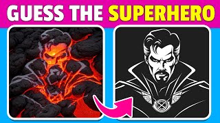 Guess the Hidden SUPERHERO By ILLUSION 🦸🏻💫- Marvel / DC Heroes 🦇🕷️