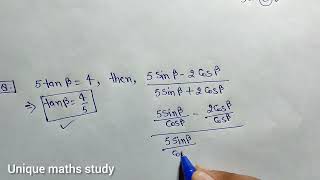 If 5Tanβ4, Then 5Sinβ-2Cosβ5Sinβ2Cosβ A13 B 25 C 35 D 6 Cbse Class 10 Maths