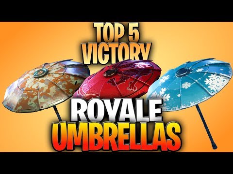 TOP 5 VICTORY ROYALE UMBRELLAS IN FORTNITE BATTLE ROYALE (Ranking Every  Victory Royale Umbrella) - YouTube