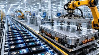 What's Really Inside a Car's Electric Battery | Full Factory Process