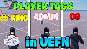 How to create PLAYER TAGS in Fortnite Creative (UEFN)