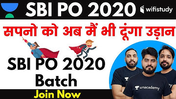 SBI PO 2020 Complete Batch | Team AVP | USE CODE "WIFIAVP10" & GET 10% OFF