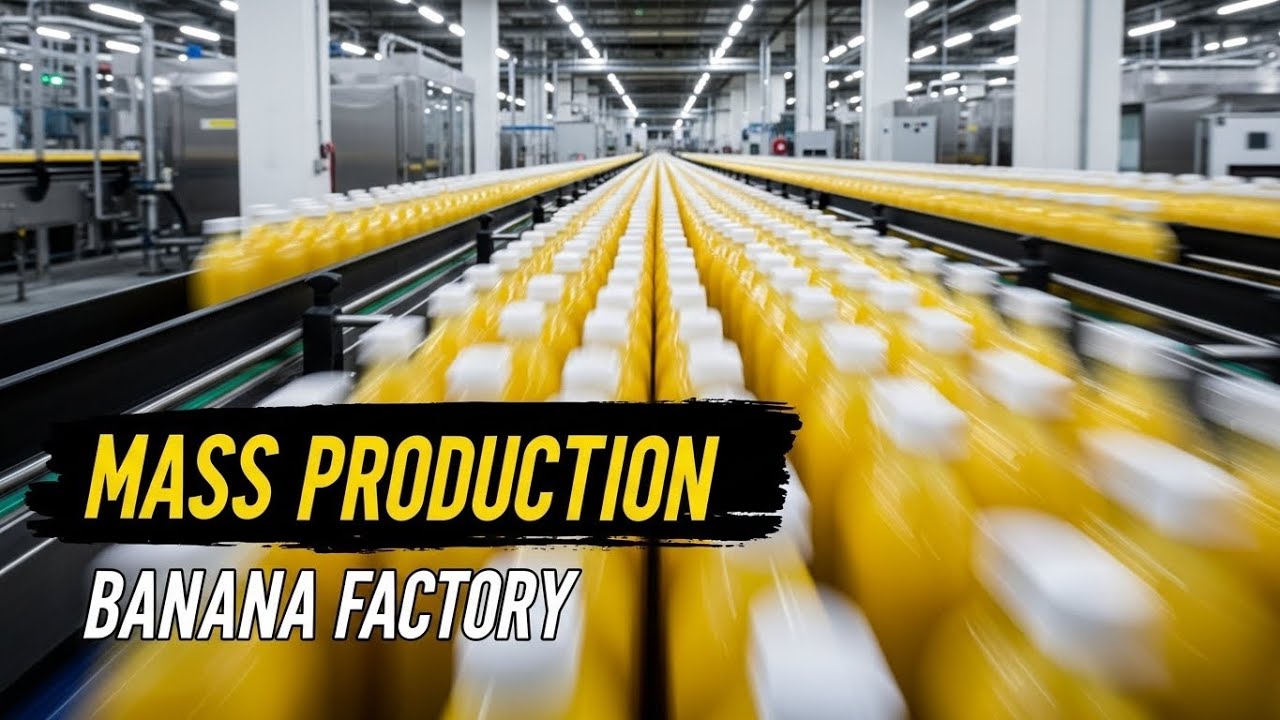 Inside a Modern Banana Factory: From Fresh Bananas to Healthy Processed Products (Full Process)