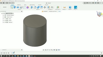 How to create a Cylinder in Fusion 360 for Beginners
