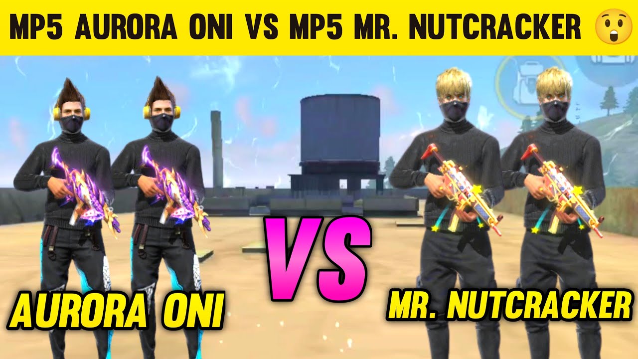 MP5 AURORA ONI VS MP5 MR NUTCRACKER 😲 - WHO WILL WIN - GARENA FREE FIRE