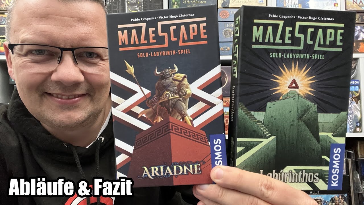 Mazescape (Kosmos) - Labyrinth-Faltkarten und kniffligen Aufgaben.