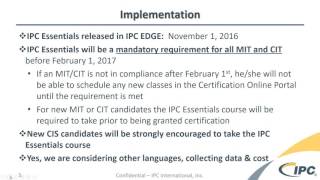 IPC Essentials - Why is it important to you as a trainer