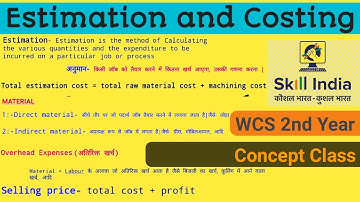 Estimation and Costing | अनुमान एवं लागत | WCS 2nd Year | Concept Class | For iTi All Trades | Maths