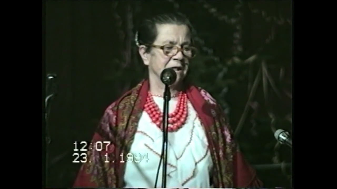 23.01.1994 -Zofia Rówińska z Majdanu Królewskiego   VII GODY OPATOWSKIE