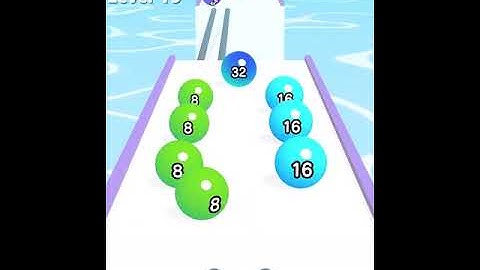 BALL RUN 2048 Games Mobile All Levels Android,iOS Gameplay New Update All Level 17 19 Rainbow Balls